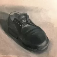 acrylic monochrome shoes